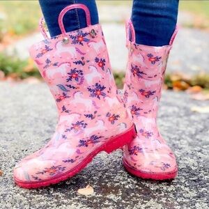 Wildkin Pink Unicorn Rain Boots